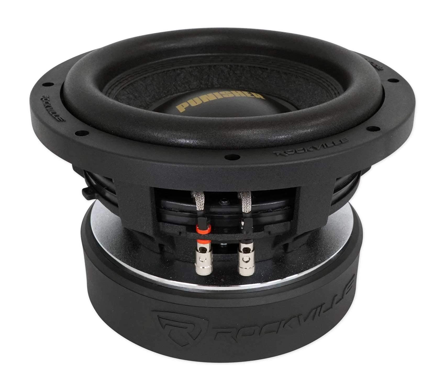 Rockville Punisher 10D1 10" 5000w Peak Competition Car Audio Subwoofer Dual 1-Ohm Sub 1250w RMS CEA Rated