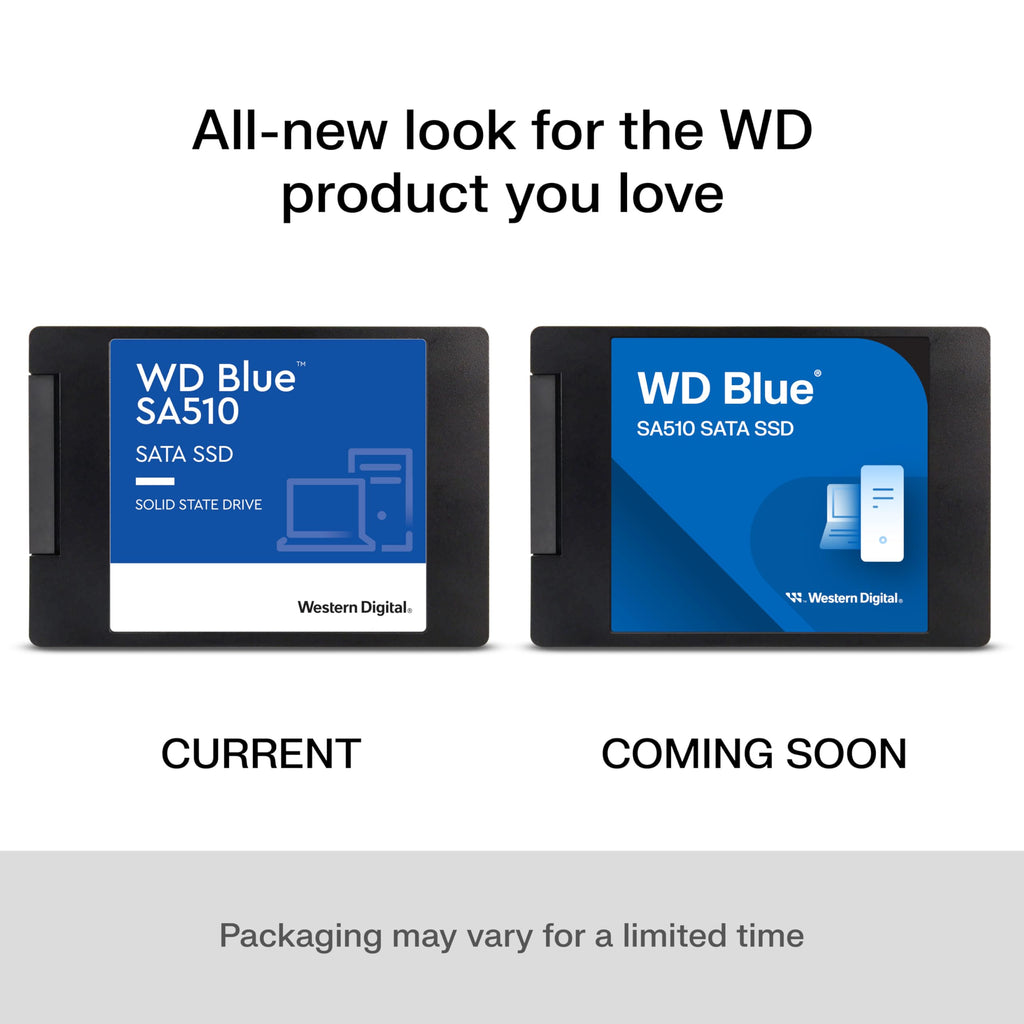 WD Blue SA510 SSD, 2TB 2.5" SATA SSD, Read speeds up to 560 MB/s, Includes Acronis True Image for WD, Disk & Cloning Migration, Backup & Recovery, Ransomware Protection Upgrade for PC/Laptop