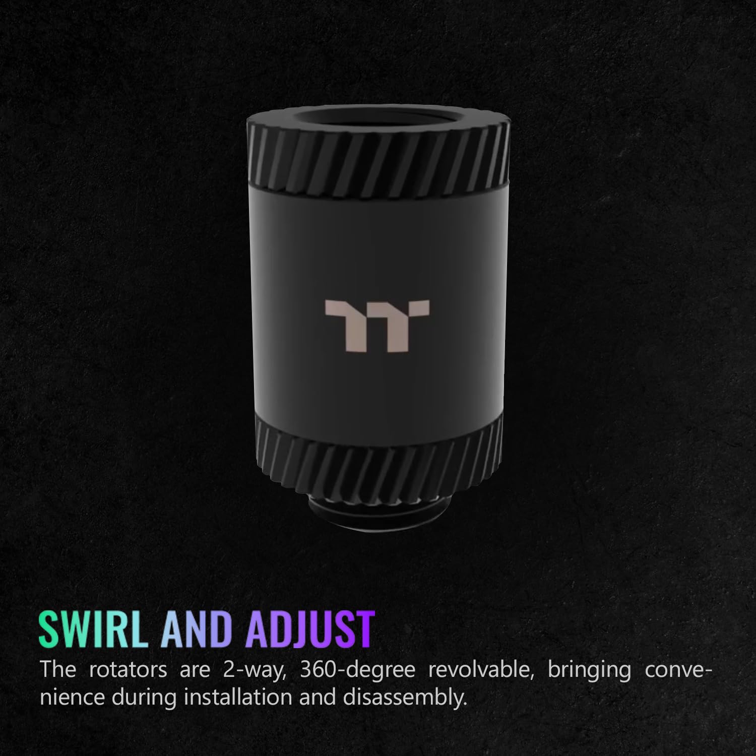 Thermaltake Pacific SF Female to Male 30mm Extender Matte Black/DIY LCS/Fittings CL-W393-CU00MK-A