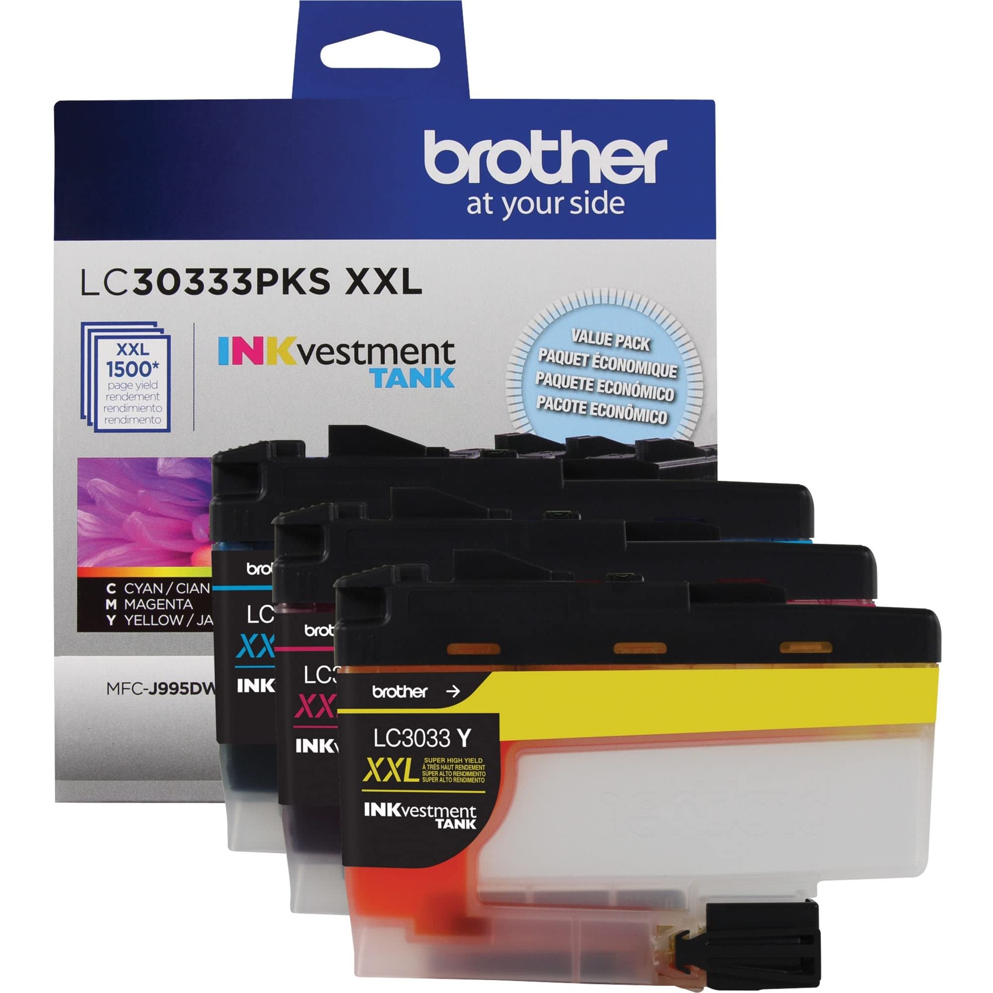 BROTHER LC30333PKS ink cartridge Original Cyan,Magenta,Yellow Multipack 1 pc(s)