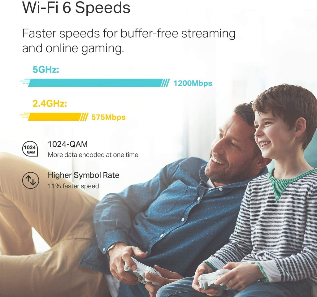 TP-Link Dual-Band AX1800 WiFi 6 Mesh Wi-Fi Router (Deco X20) - Covers up to 2,200 Sq. Ft., Replaces Wireless Routers and Extenders, Add-on Unit