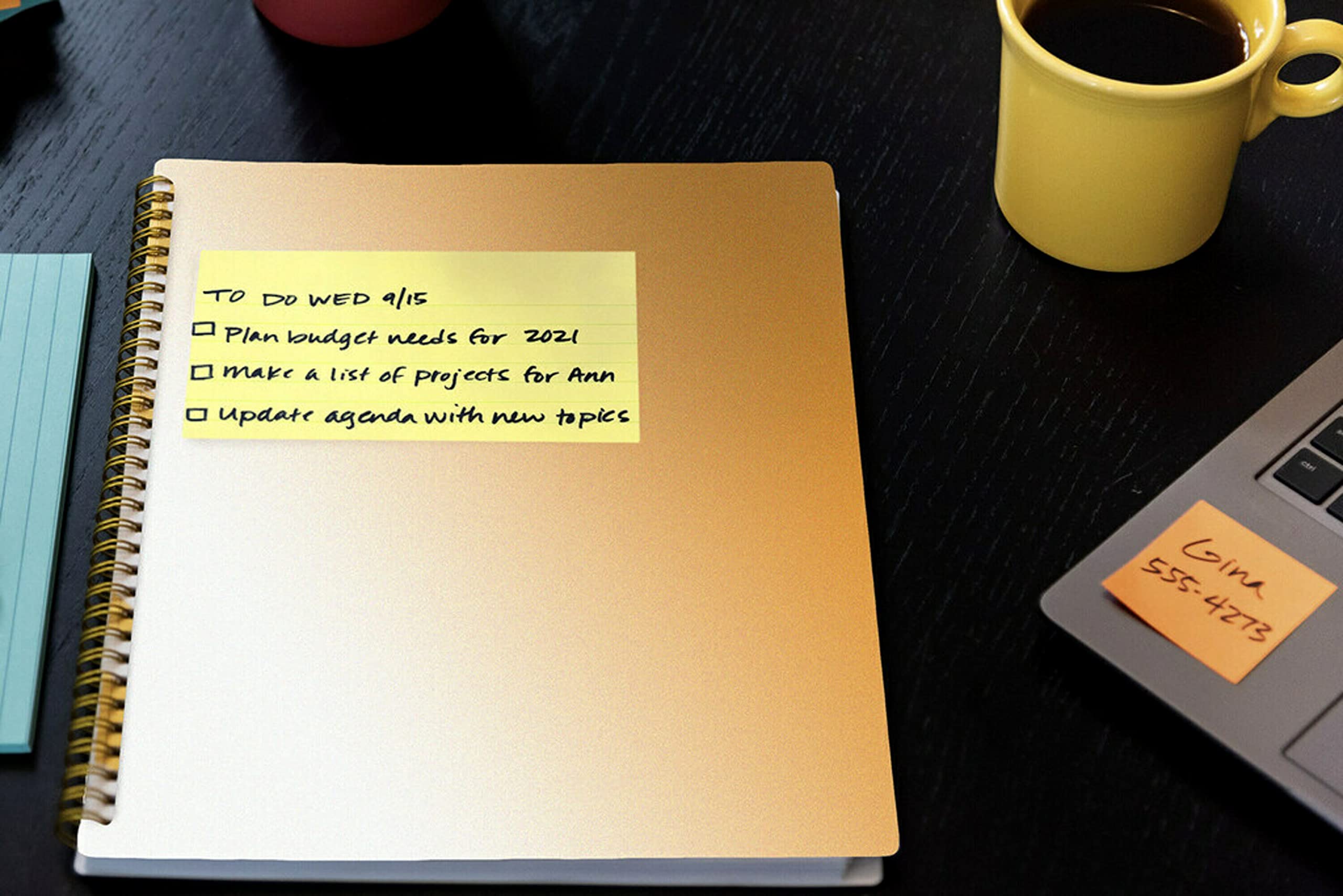 Post-it Notes, 3 in x 5 in, Canary Yellow, Lined, 5 Pads/Pack (100feuilles – Post-it Yellow 3 in x 5 in, Canary Yellow, Lined, 5 Pads/Pack, 30 mm, 50 mm, 100 Sheets)