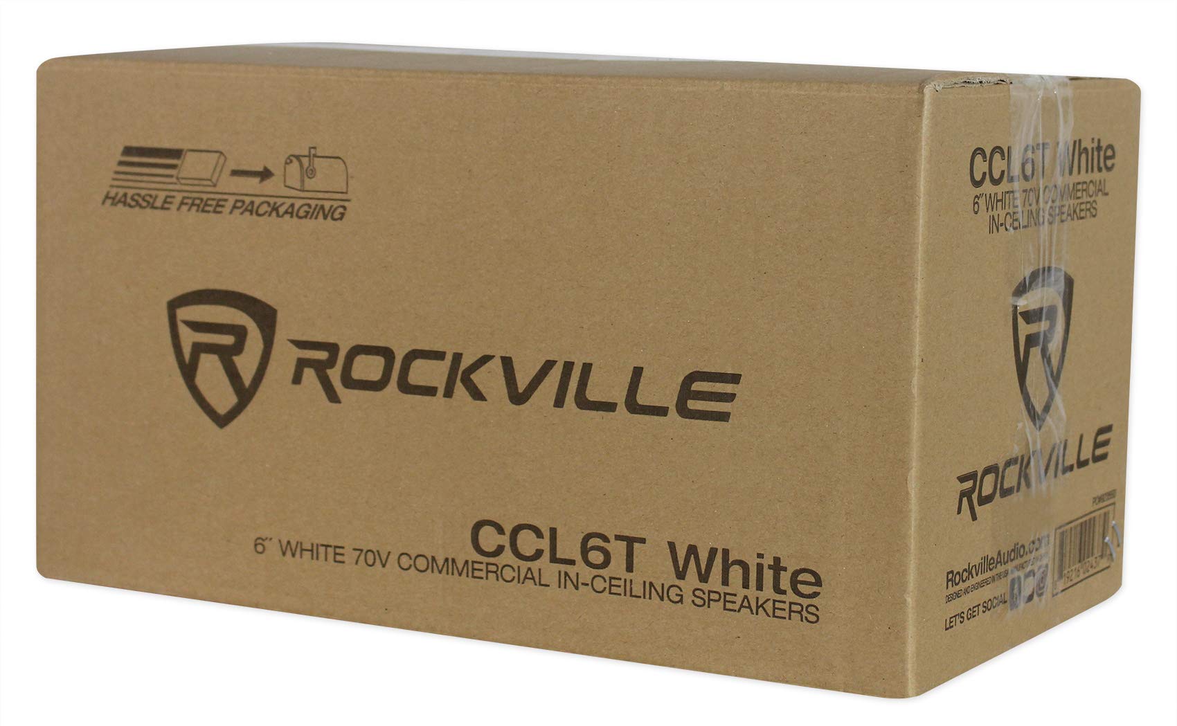 12 Rockville CCL6T White 70V 6" Commercial Ceiling Speakers 4 Restaurant/Office