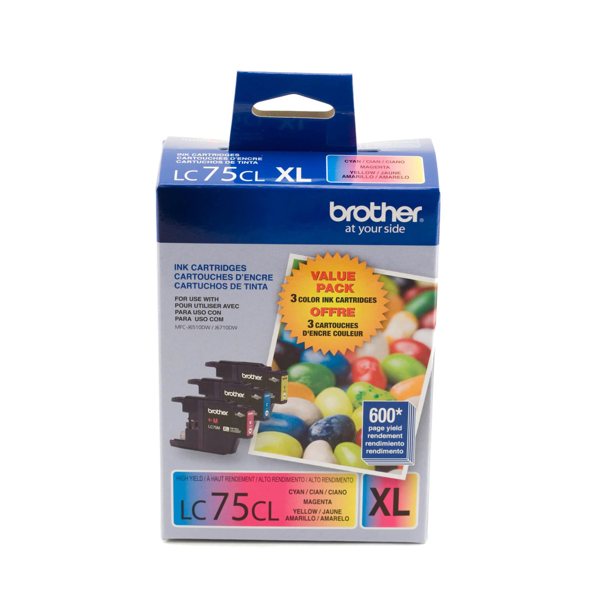 Brother Int L (Supplies) Lc753Pks 3Pk Lc753Pks Cyan Magenta Ylw