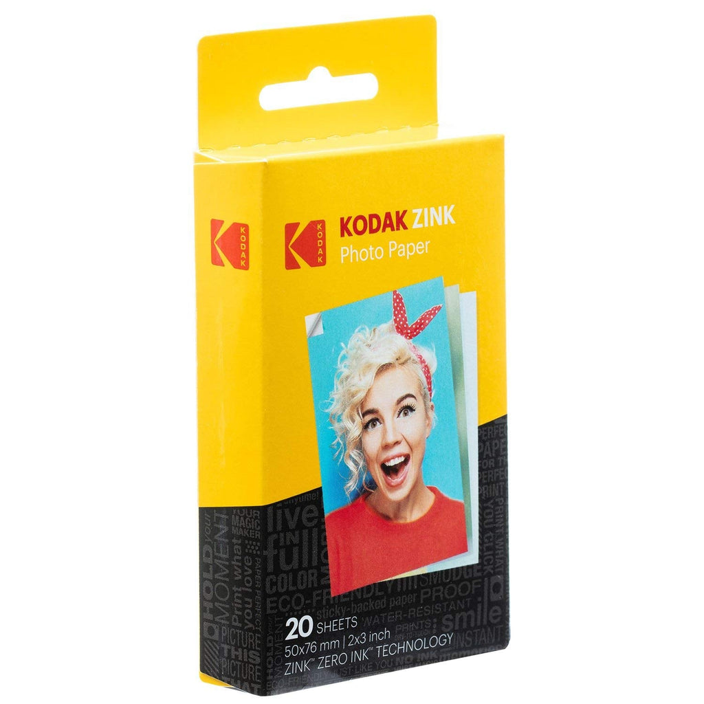 KODAK Step Instant Photo Printer With Bluetooth/NFC, ZINK Technology & KODAK App for iOS & Android (Blue) Gift Bundle