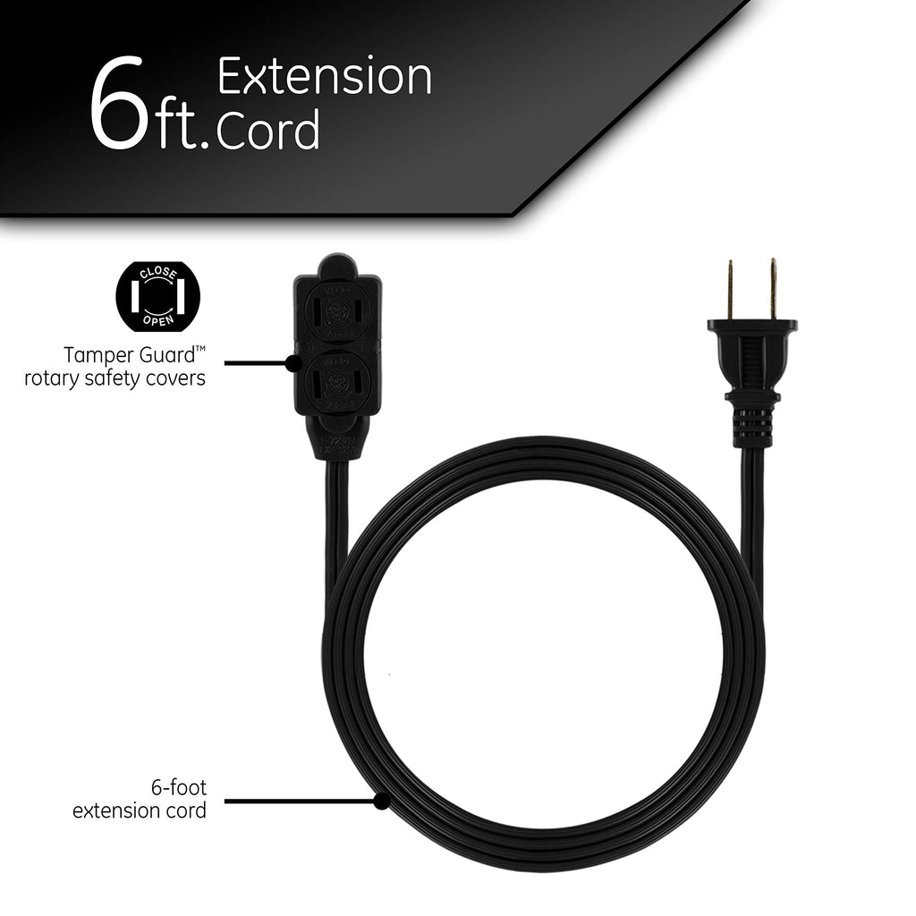 GE JASHEP51932 3-Outlet Grounded Office Cord (6 ft) by GE