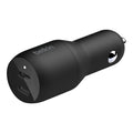 Belkin USB-C PD Car Charger 36W (Dual 18W USB-C Power Delivery Car Charger for iPhone 14 and 13 series, Samsung, Google and more)