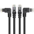 Cable Matters Combo-Pack 90 Degree Cat 6, Cat6 Right Angle Ethernet Cable 3 ft (Left Angle + Right Angle Cat6 Cable)