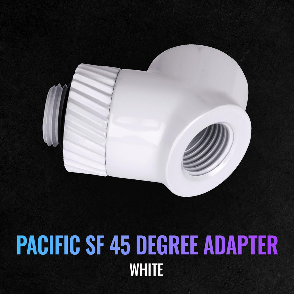 Thermaltake Pacific SF 45 Degree Adapter White/DIY LCS/Fittings CL-W397-CU00WT-A