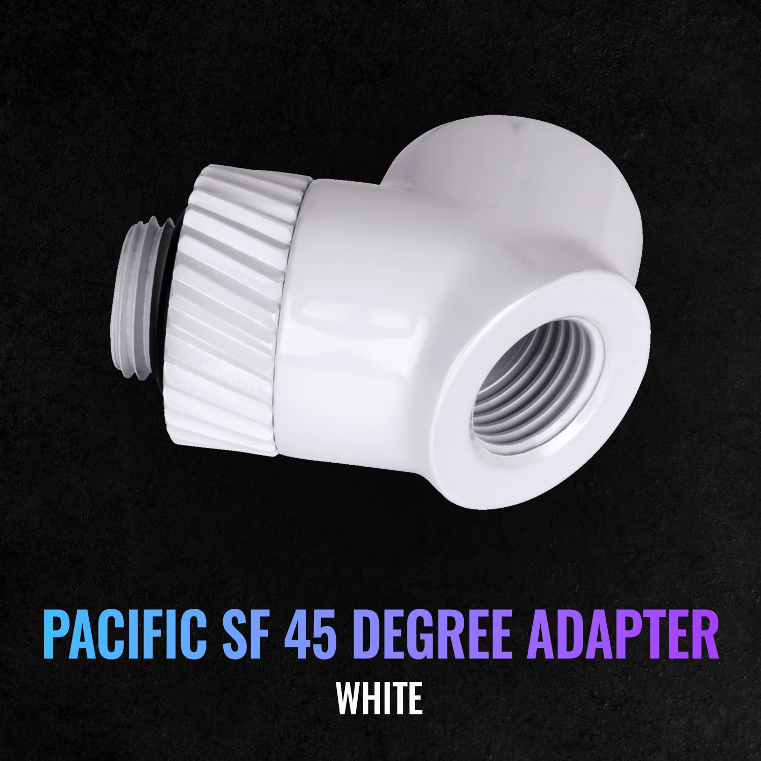 Thermaltake Pacific SF 45 Degree Adapter White/DIY LCS/Fittings CL-W397-CU00WT-A