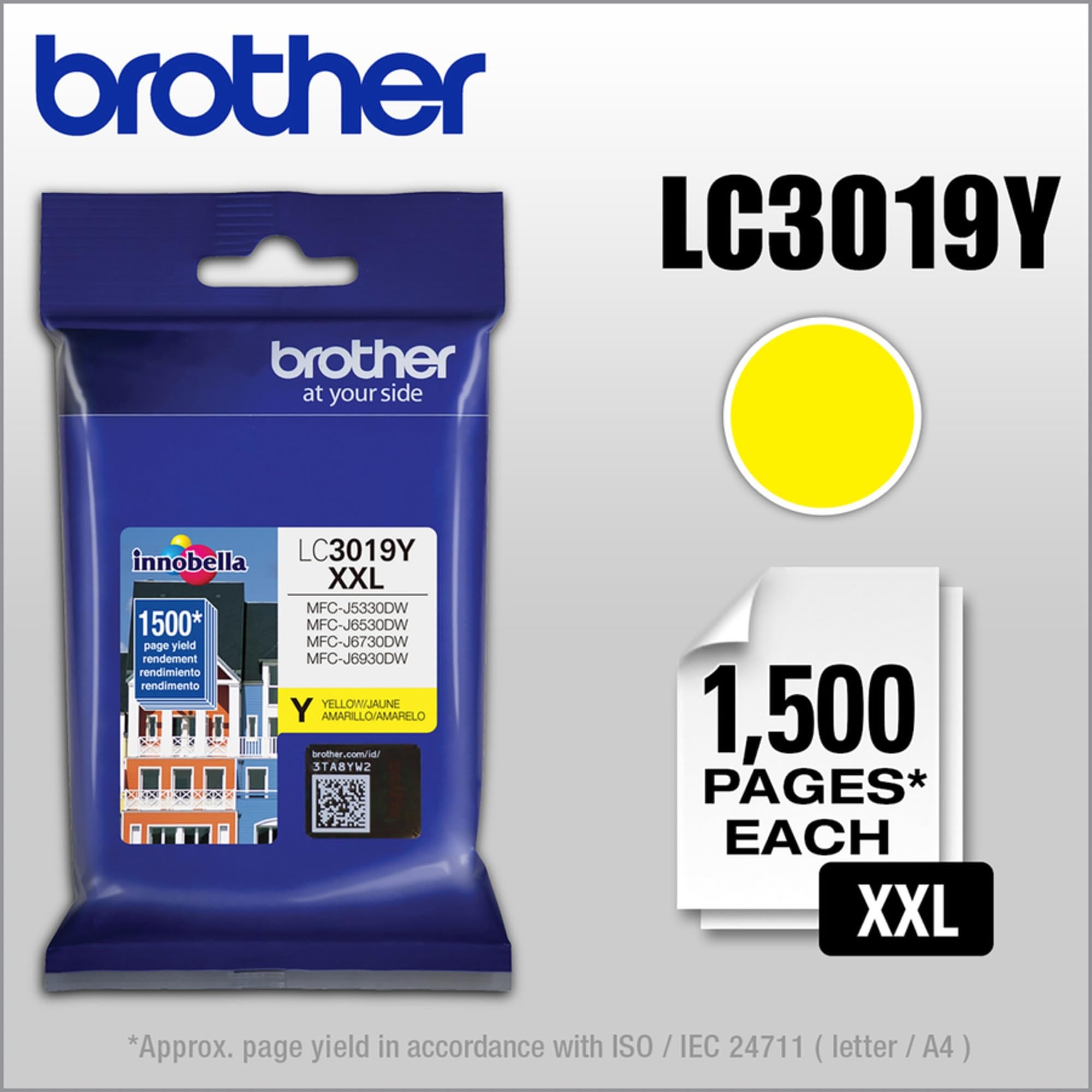 Brother LC3019Y Super High Yield Yellow Ink Cartridge