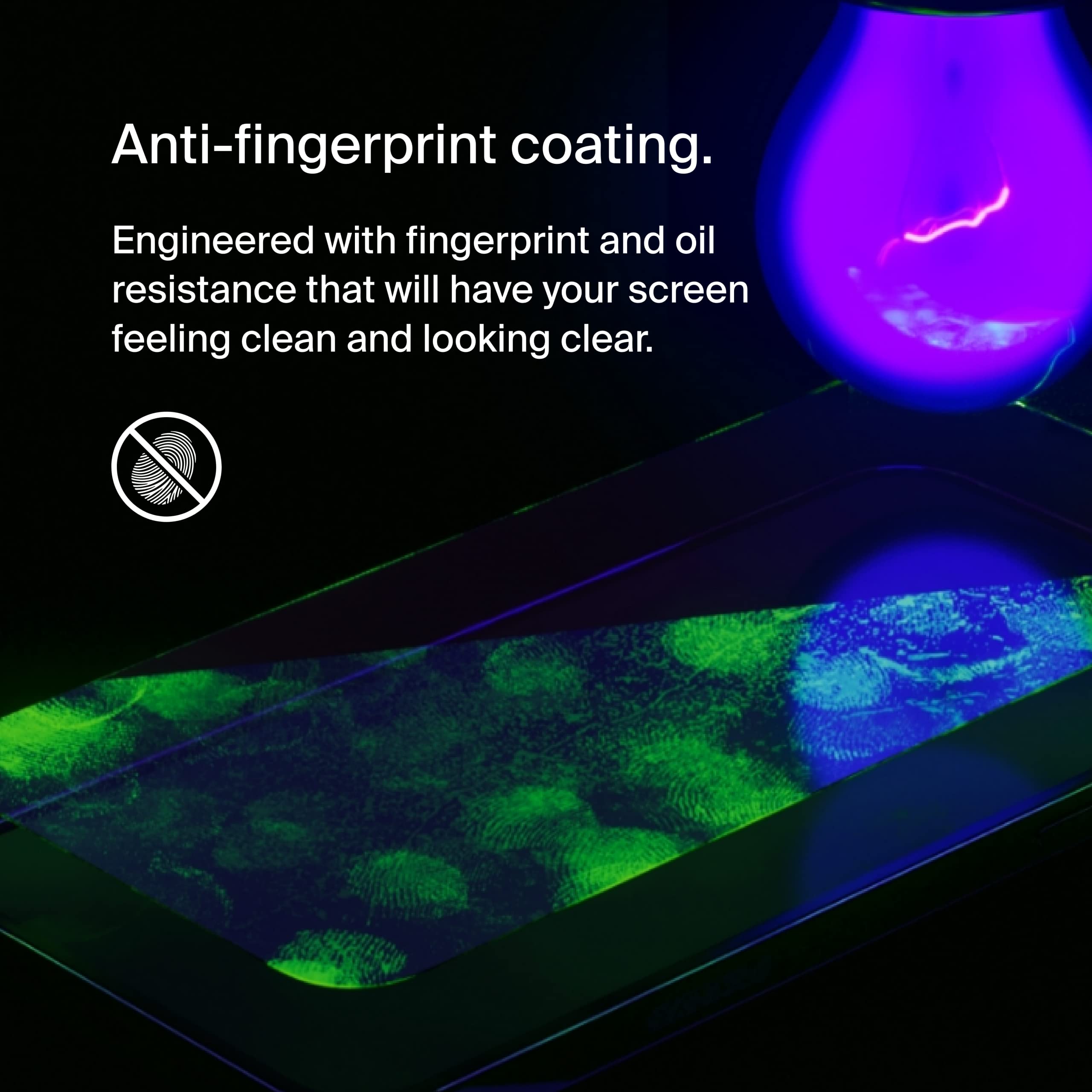 Belkin ScreenForce™ UltraGlass Blue Light Filter Screen Protector for iPhone 14 Pro, Scratch-Resistant Impact Protection w/Included Easy Align Tray for Bubble Free Application