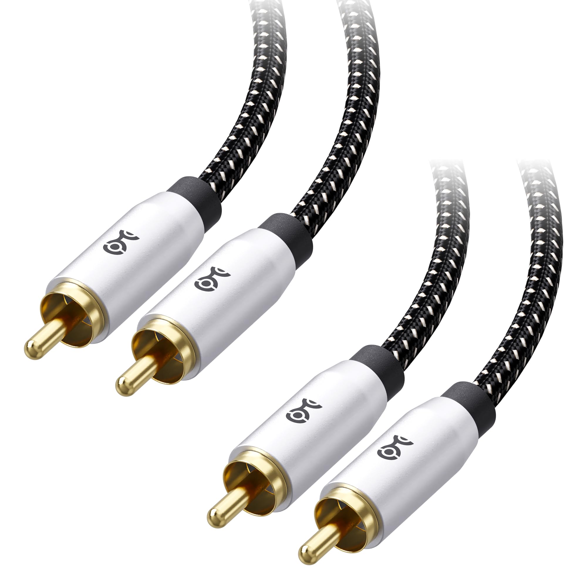 Cable Matters 2-Pack Subwoofer Cable 15 ft, Digital Coaxial Cable (Digital Audio Coaxial Cable and LFE Subwoofer Cable) � 4.6m / 15 Feet