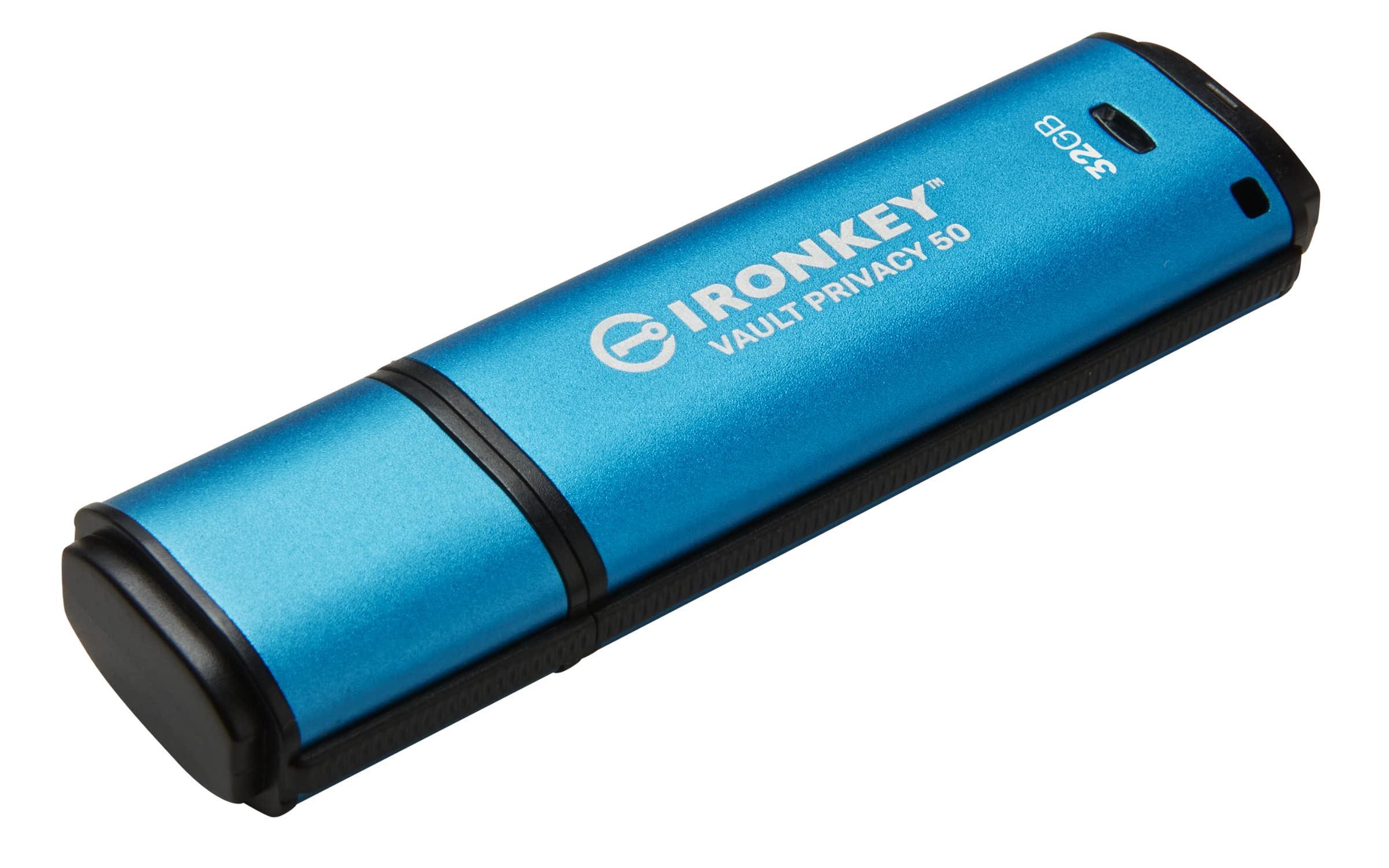 Kingston IronKey Vault Privacy 50 FIPS 197 Certified & XTS-AES 256-bit Encrypted USB Drive for Data Protection - IKVP50/32GB