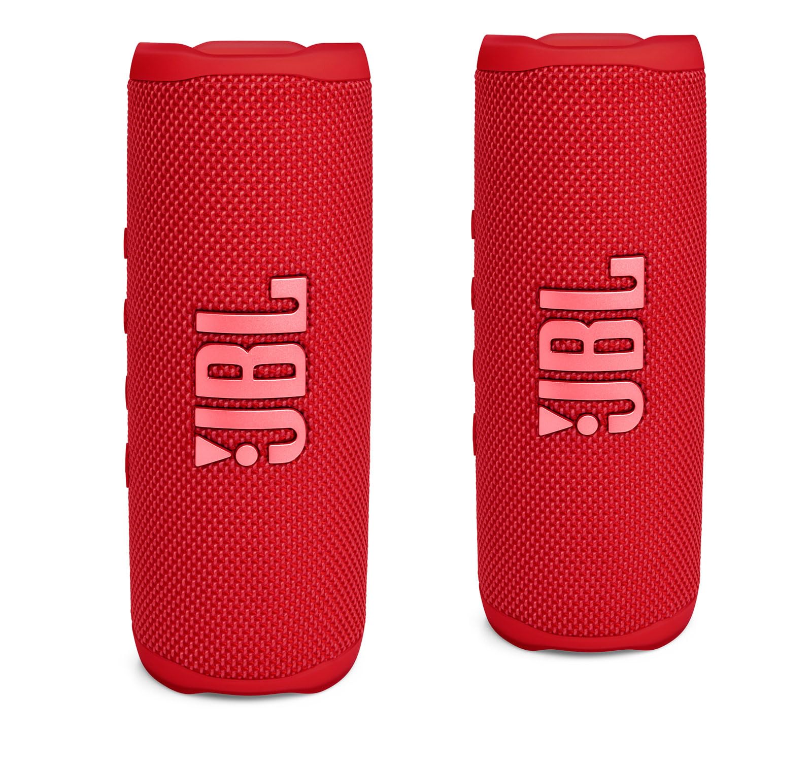 JBL FLIP 6 Waterproof Portable Bluetooth Speaker Bundle - Red (Pack of 2)