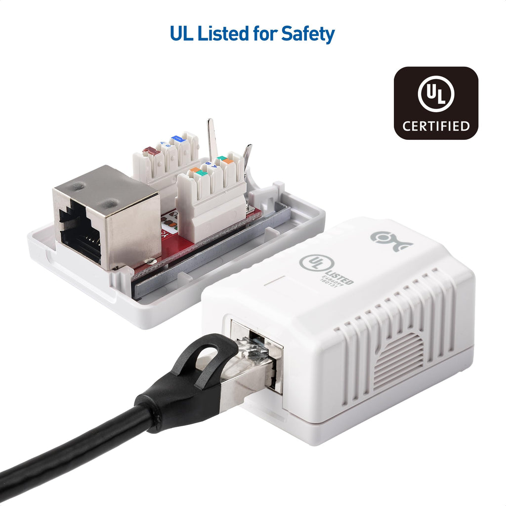 Cable Matters 5-Pack Cat 6a Shielded RJ45 Ethernet Network Adapter