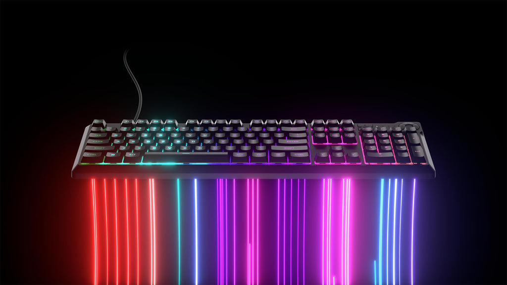 Corsair K55 CORE RGB Membrane Wired Gaming Keyboard � Quiet, Responsive Switches � Spill Proof � RGB with Ten Zones � Media Keys � iCUE Compatible � QWERTY NA � PC, Mac � Black