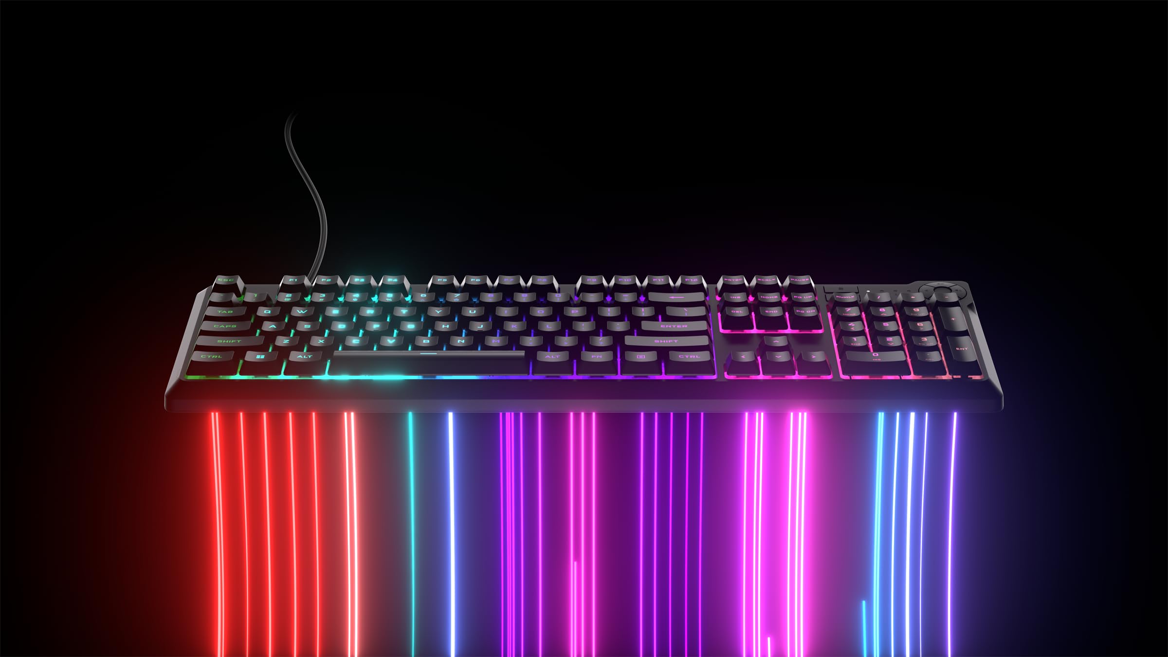 Corsair K55 CORE RGB Membrane Wired Gaming Keyboard � Quiet, Responsive Switches � Spill Proof � RGB with Ten Zones � Media Keys � iCUE Compatible � QWERTY NA � PC, Mac � Black