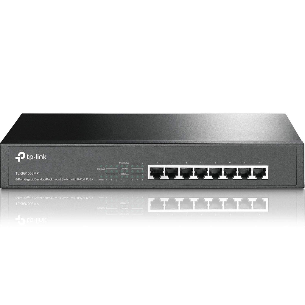 TP-Link 5-Port Gigabit Ethernet Network Switch (TL-SG105), Ethernet Splitter, 8 PoE+ Ports