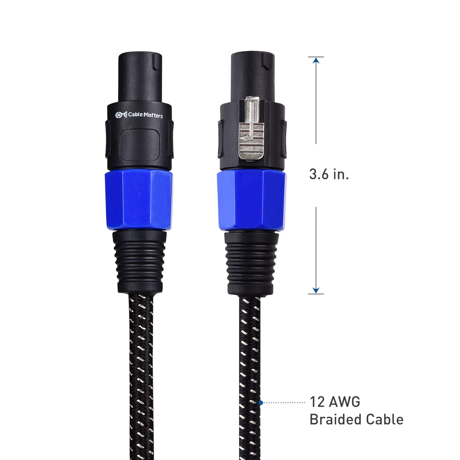 2-Conductor NL4F Patch Cable - 10 Feet