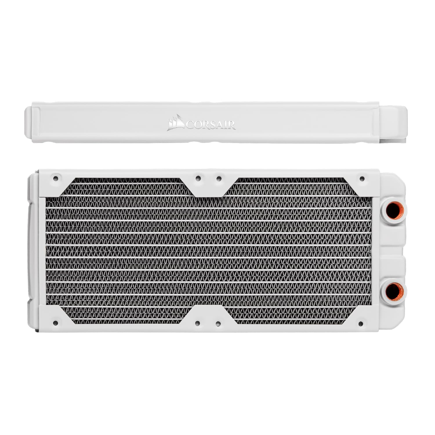 Corsair Hydro X Series, XR5 240 mm Water Cooling Radiator (Dual 120 mm Fan Mounts, Easy Installation, Premium Copper Construction, High-Quality Polyurethane Coating, Integrated Fan Screw Guides) Black,CX-9030002-WW