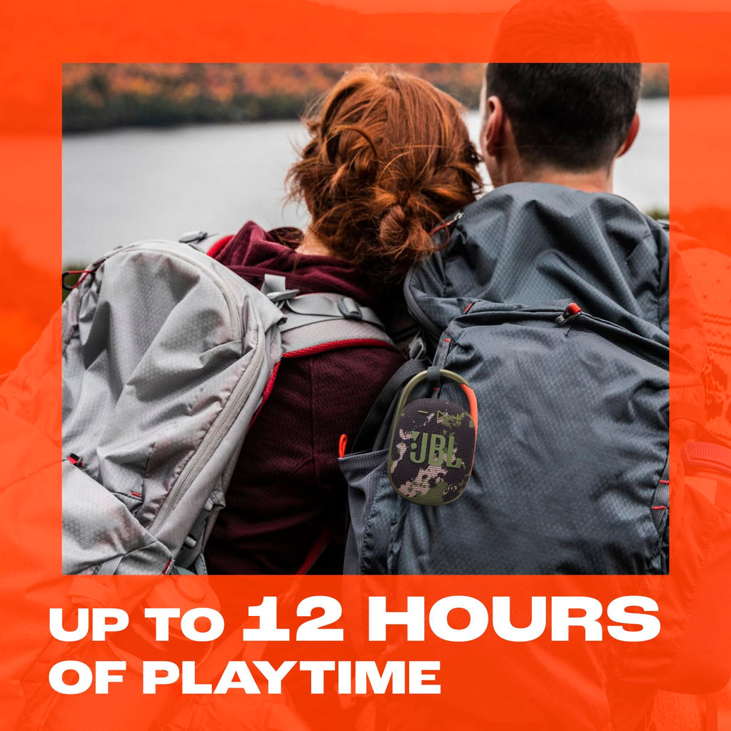 JBL Clip 5 - Ultra-Portable, Waterproof & Dustproof Bluetooth Speaker, Big Pro Sound with punchy bass, Integrated carabiner, Up to 12 Hours of Play, Made in part with recycled materials (Blue)