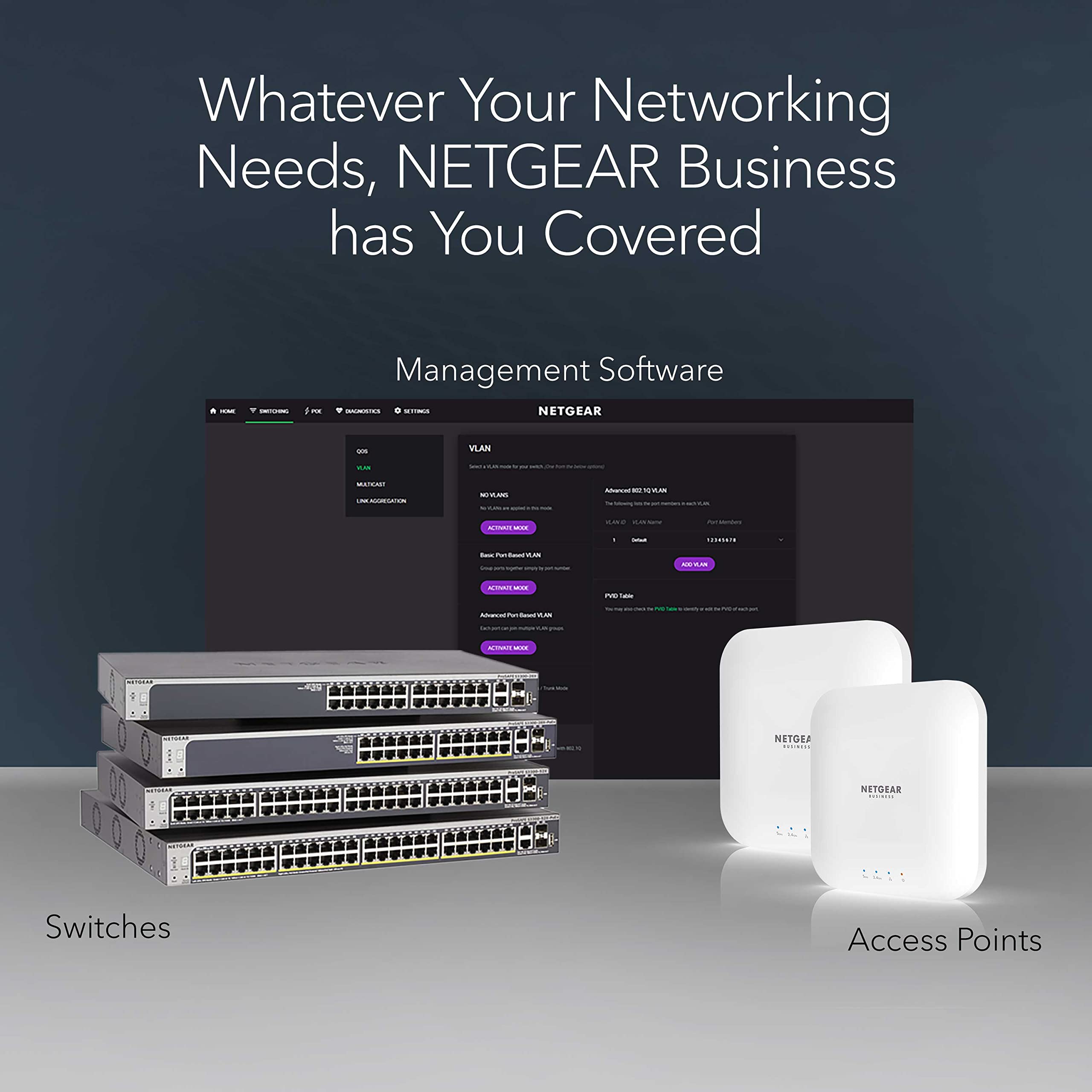 NETGEAR 5-Port PoE Gigabit Ethernet Unmanaged Essentials Switch (GS305P) - with 4 x PoE+ @ 63W, Desktop or Wall Mount