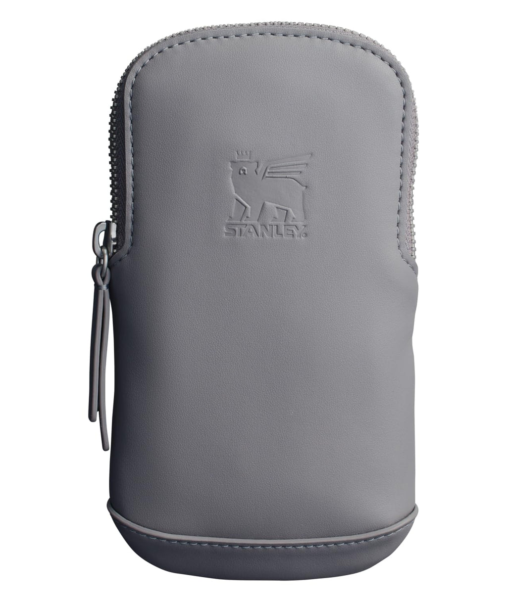 STANLEY Cross Bottle Essentials Case Midi | Phone, Wallet, Keys Holder for Water Bottle | Faux Leather Accessory Pouch for Carry All Strap | Tumbler Cup Accessories | BPA-Free | Stone