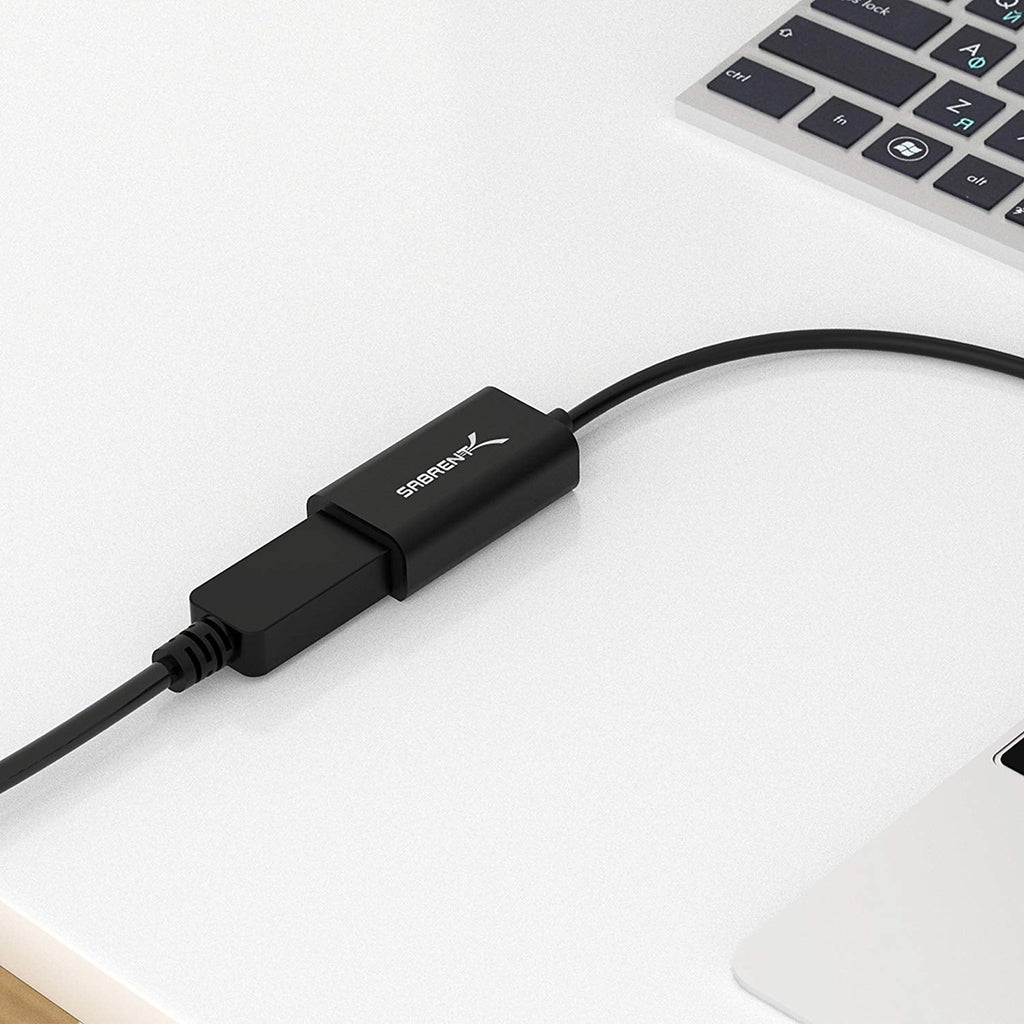 SABRENT Display Port USB C adapter, USB-C 3.2x1monitor converter supports 4K resolutions up to 3840 x 2160, compatible with PCs, notebooks, tablets, MacBooks, etc. (DA-DPUC)