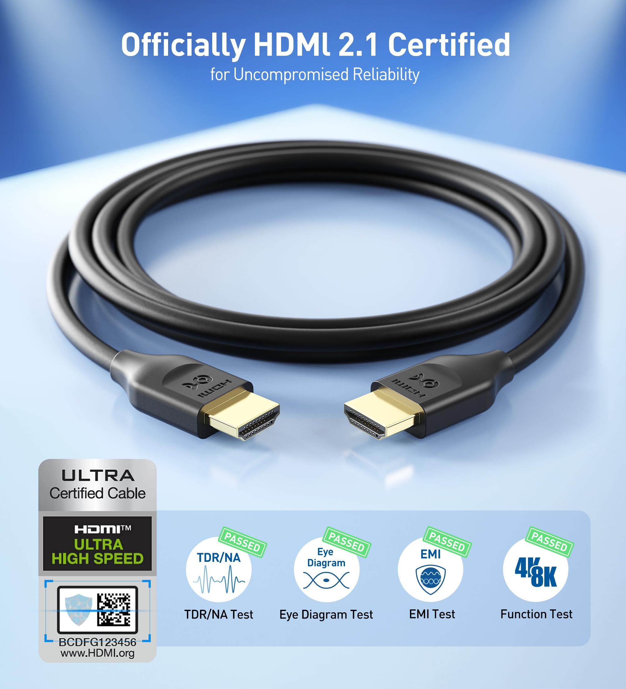 Cable Matters Certified Ultra High Speed HDMI Cable - 20ft/6.1m
