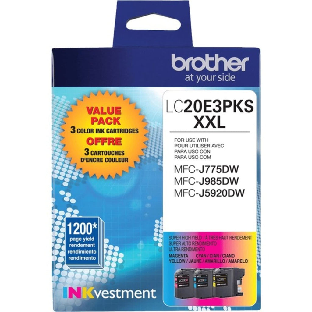 BROTHER - LC20E3PKS XXL Super High Yield Ink Cartridges