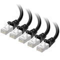 Cable Matters 5 Pack, Cat6a Snagless Shielded (SSTP/SFTP) Ethernet Patch Cable in Black 3 Feet