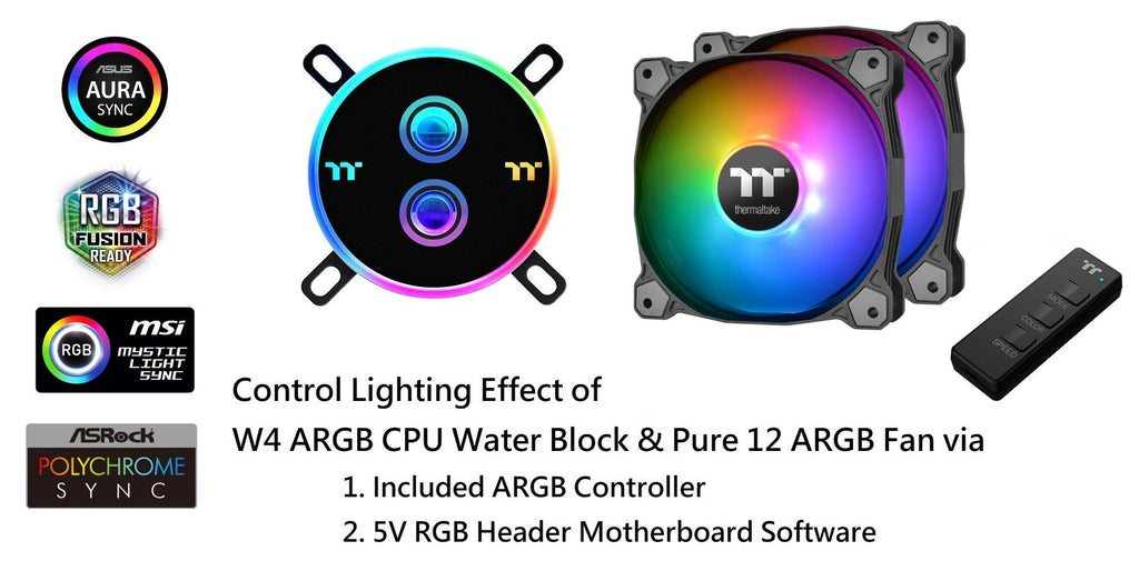 Thermaltake Pacific C240 DDC Res/Pump 5V Motherboard Sync Copper Radiator PETG Hard Tube Water Cooling Kit CL-W242-CU12SW-A