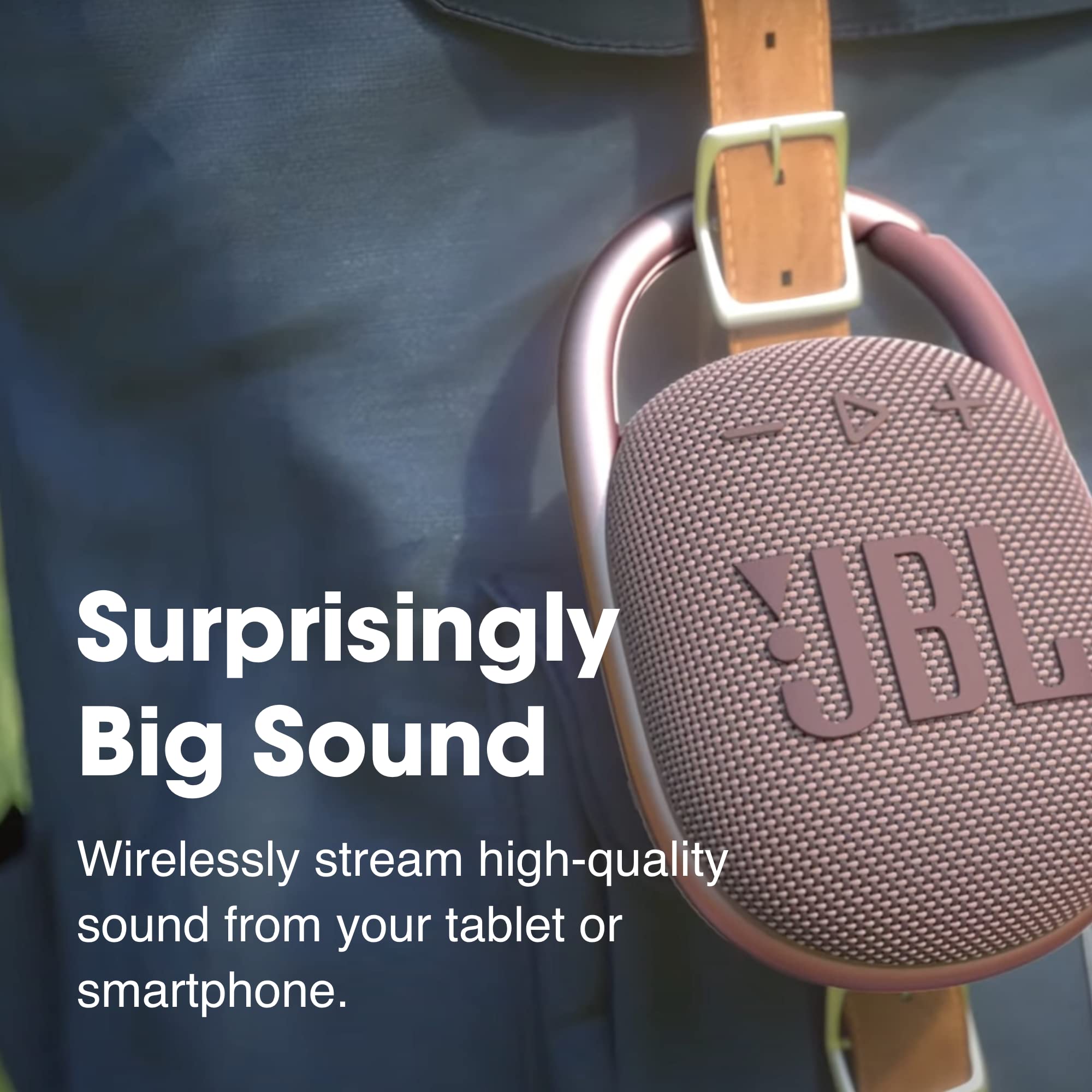 BL Clip 4 In-Ear Headphones - Portable Mini Bluetooth Speaker, Big Sound and Expressive Bass, Built-in Carabiner, IP67 Waterproof and Dustproof 10 Hours