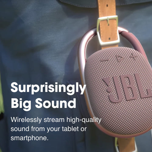 BL Clip 4 In-Ear Headphones - Portable Mini Bluetooth Speaker, Big Sound and Expressive Bass, Built-in Carabiner, IP67 Waterproof and Dustproof 10 Hours