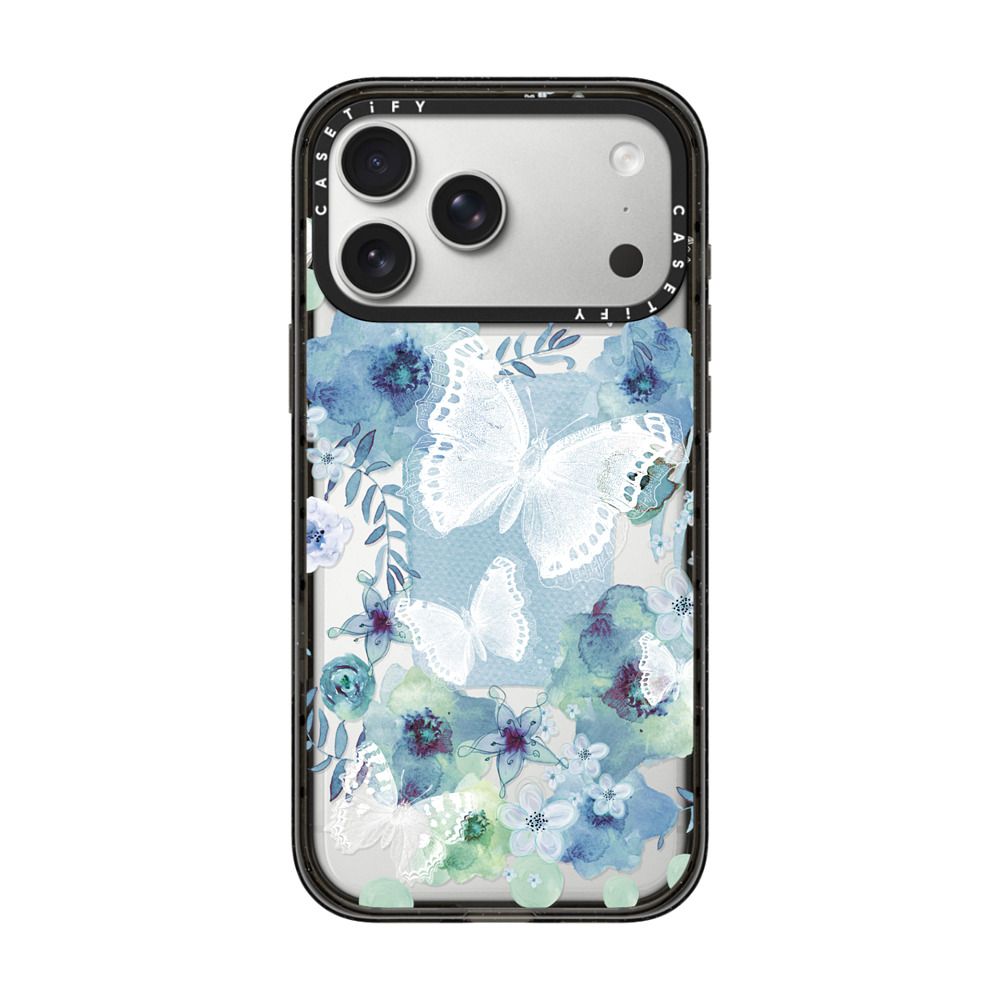 MY BLUE BUTTERFLY GARDEN iPhone Case