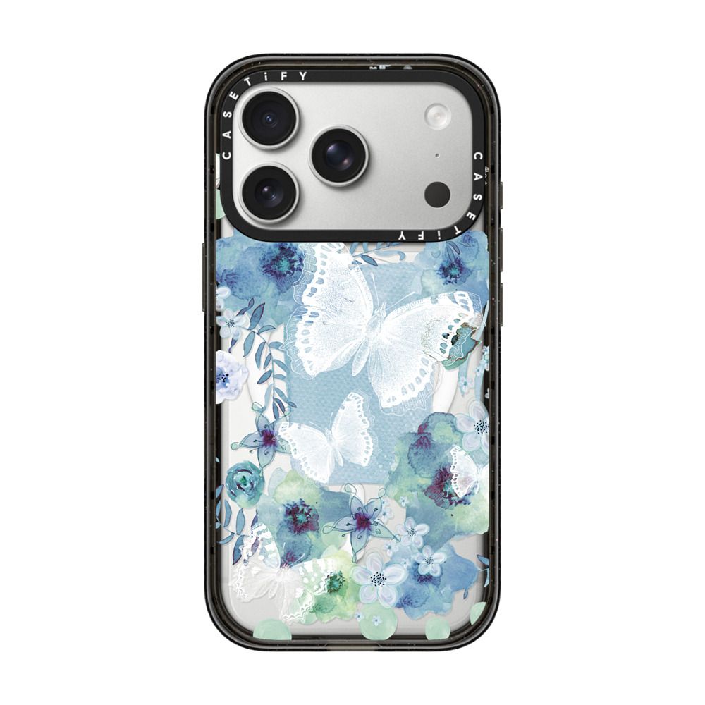 MY BLUE BUTTERFLY GARDEN iPhone Case
