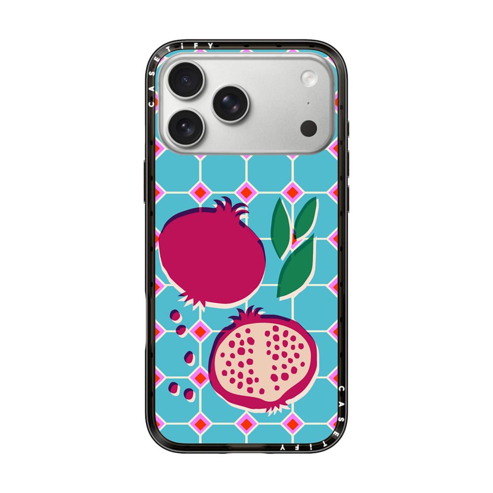 Pomegranate Squares iPhone Case