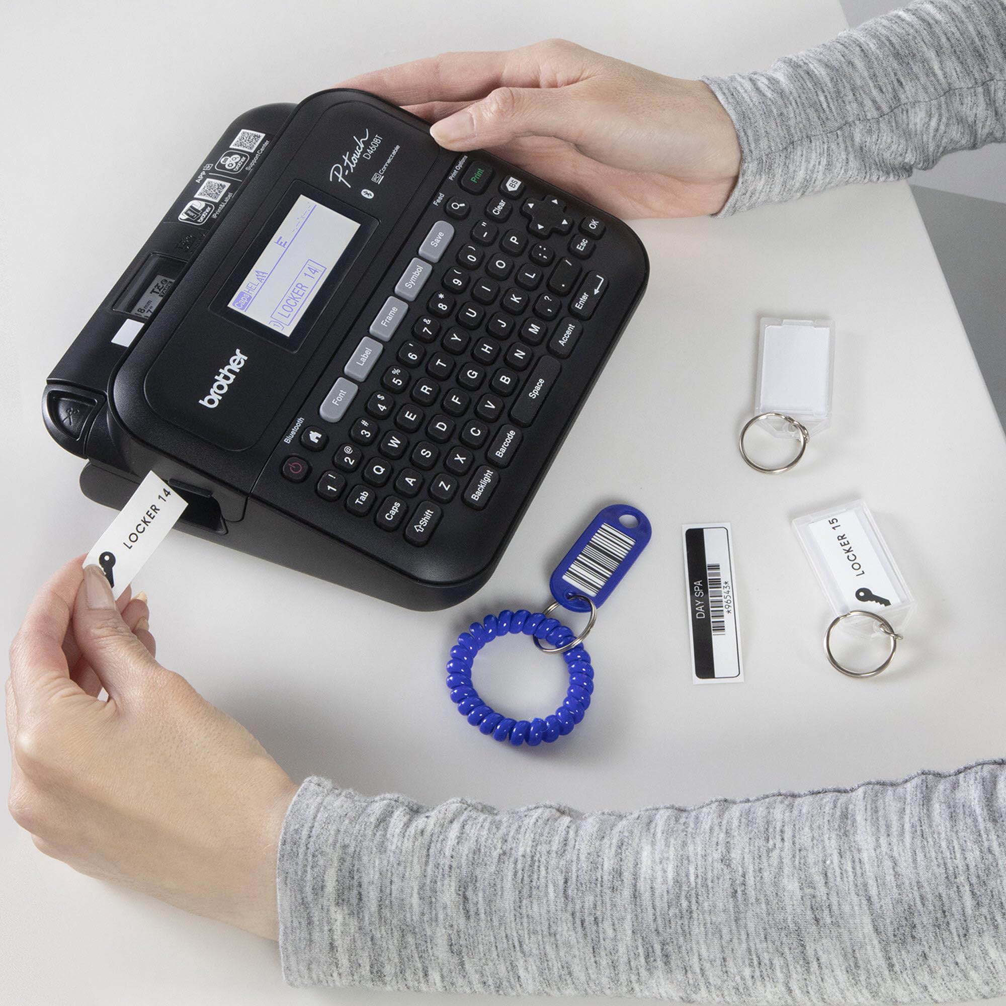 Brother P-Touch PT-D460BTVP Business Expert Connected Label Maker | Connect and Create via Bluetooth�-on TZe Label Tapes up to ~3/4 inch