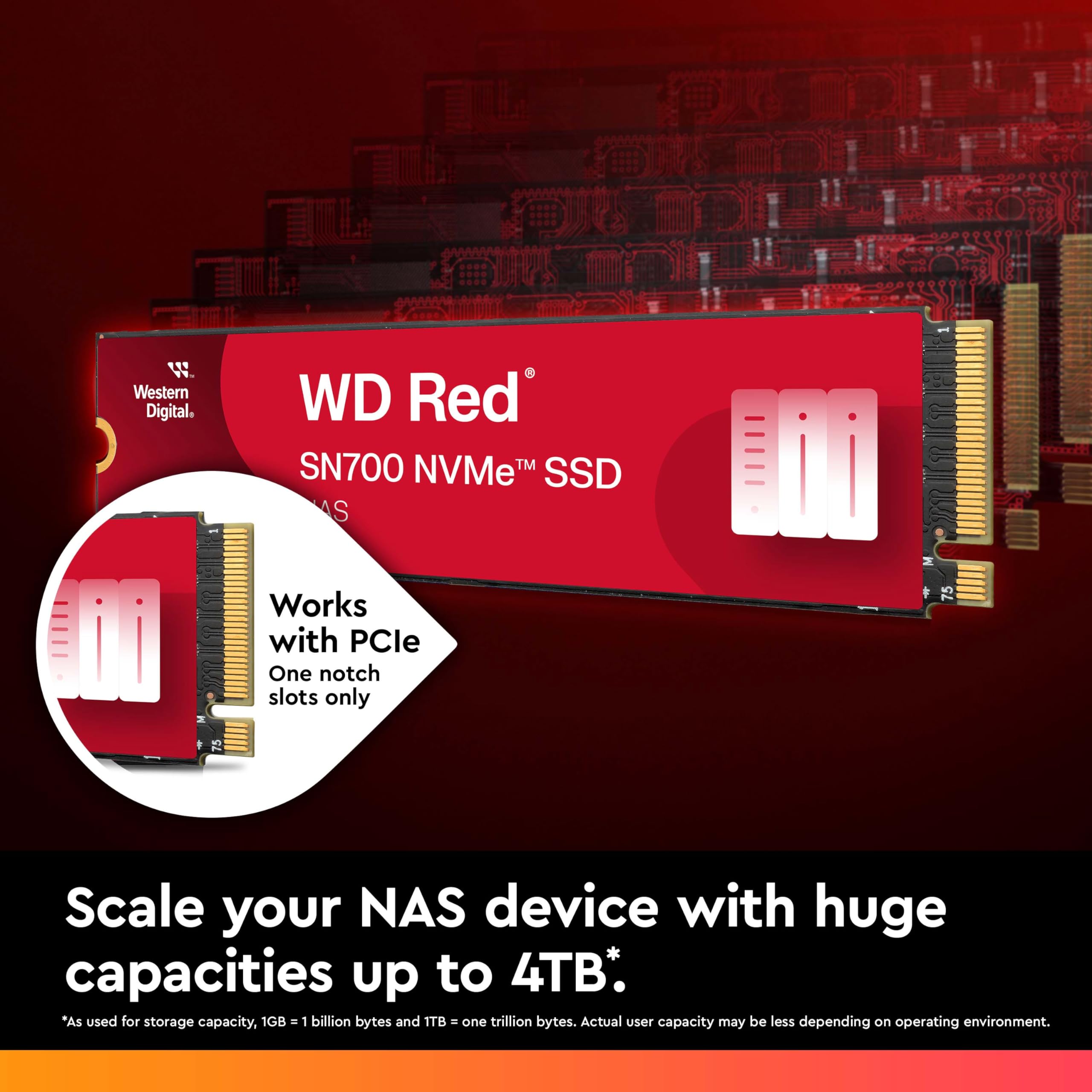 WD RED 2TB SN700 NAS NVMe M.2 2280 SSD