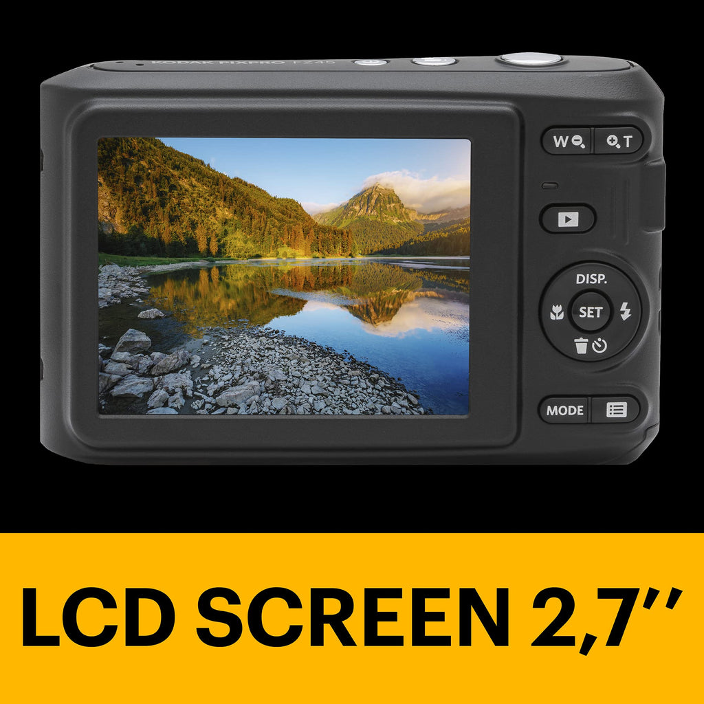 KODAK Pixpro FZ45 – 16.44 Megapixel Compact Digital Camera, 4x Optical Zoom, 2.7-inch LCD Screen, 720p HD Video Recording, AA Battery Included – White