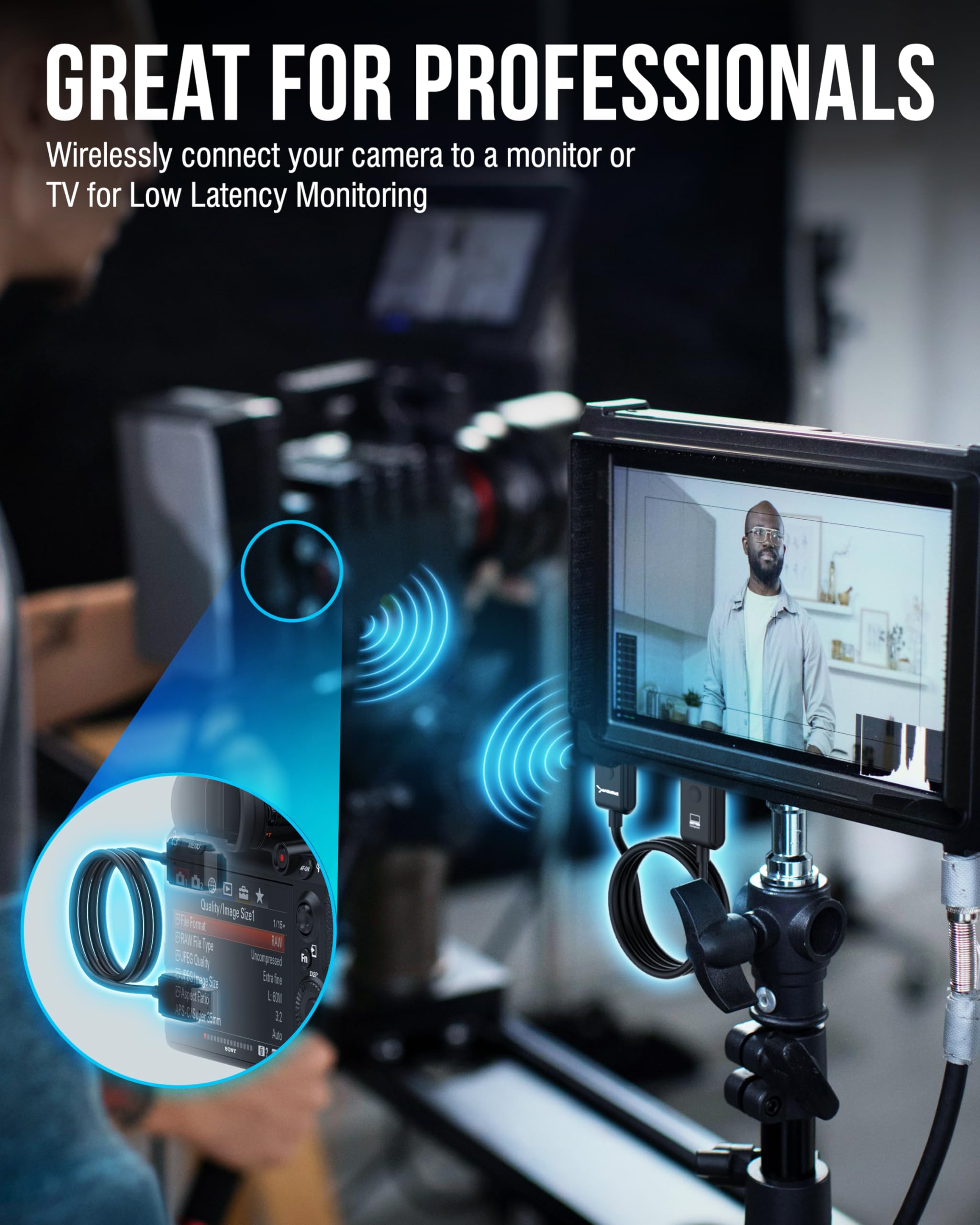 SABRENT Wireless HDMI Transmitter and Receiver Display Adapter