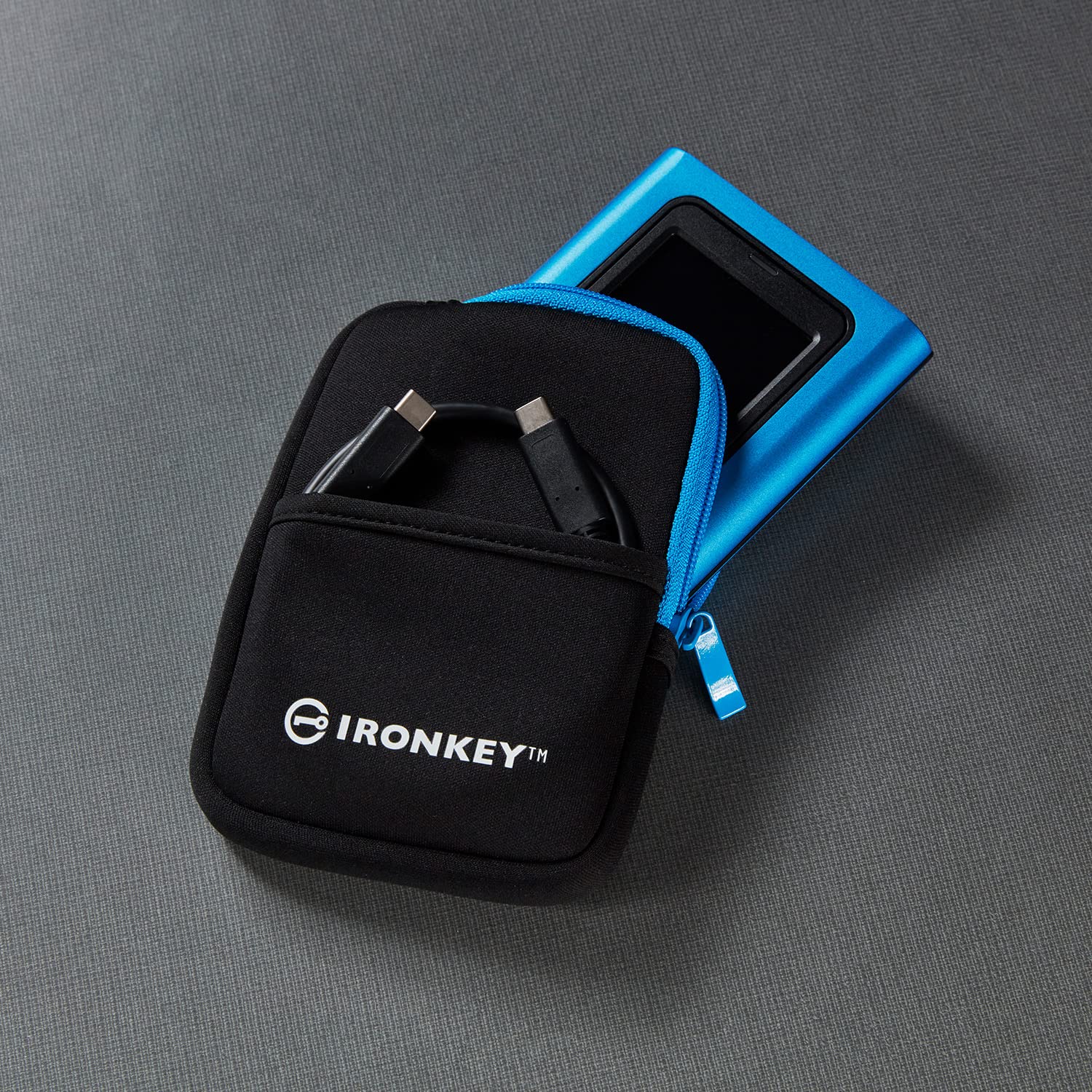 Kingston IronKey Vault Privacy 80 - External SSD - FIPS 197 Certified & XTS-AES 256-bit Encrypted- Up to 250MB/s read, 250MB/s write - IKVP80ES/960G