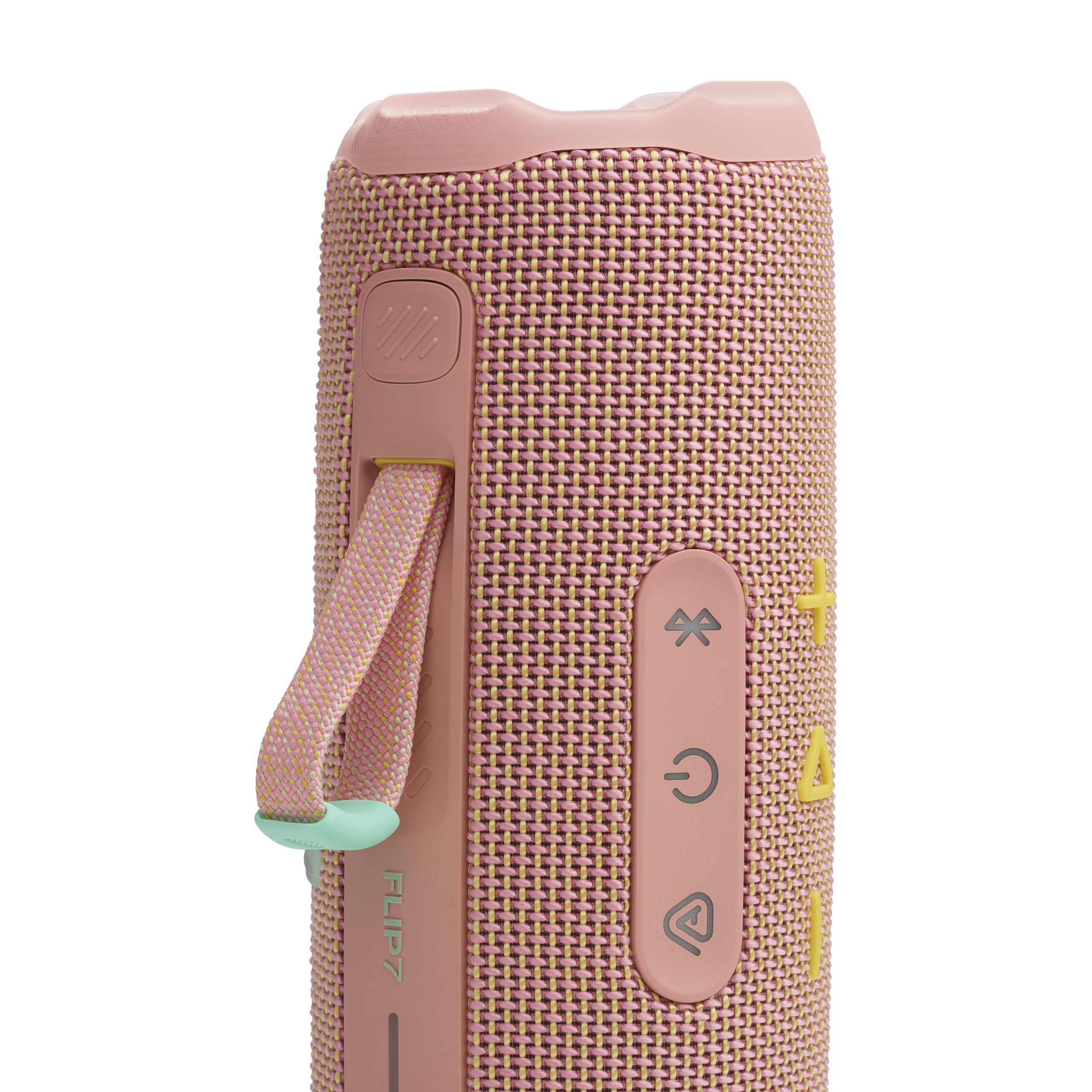 JBL Flip 7 - Portable Waterproof and Drop-Proof Speaker, Bold Pro Sound with AI Sound Boost, 16Hrs of Playtime, and PushLock System with Interchangeable Accessories (Pink)