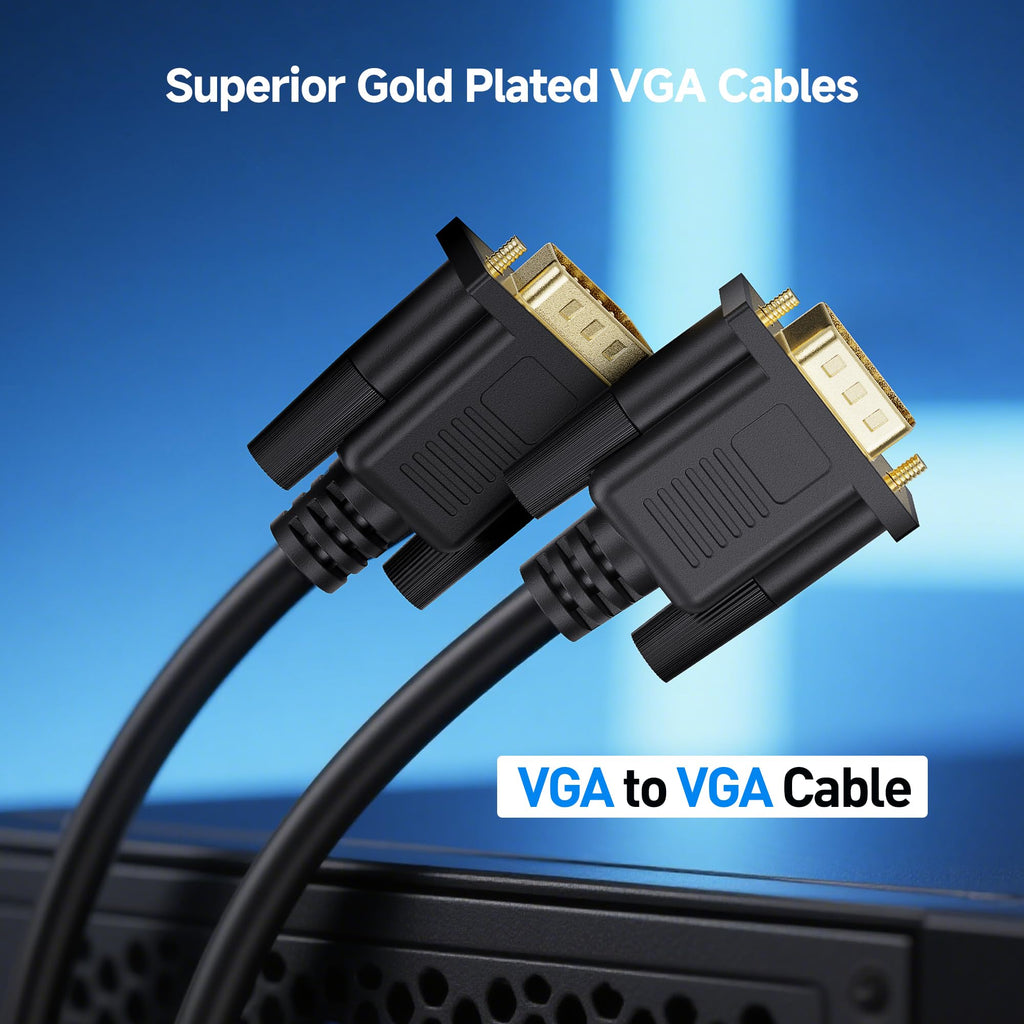 Cable Matters VGA to VGA Cable (SVGA Cable) 50 Feet (Available 3FT - 100 FT in Length)