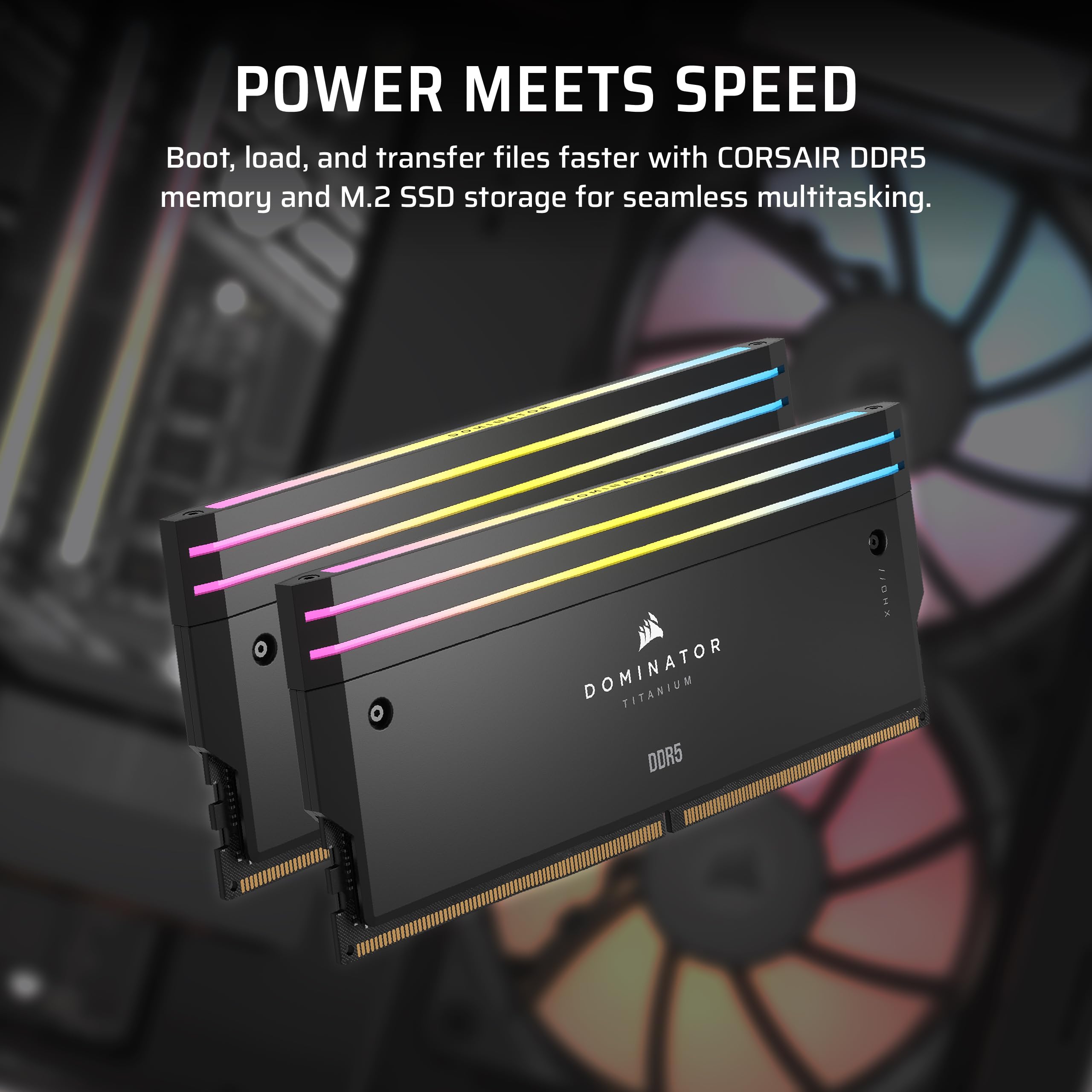 Corsair Vengeance i5100 - Gaming PC - Liquid Cooled Intel Core i9-14900KF CPU - NVIDIA GeForce RTX 5080 GPU - Dominator Titanium RGB DDR5 32GB Memory - 2TB M.2 SSD - Black