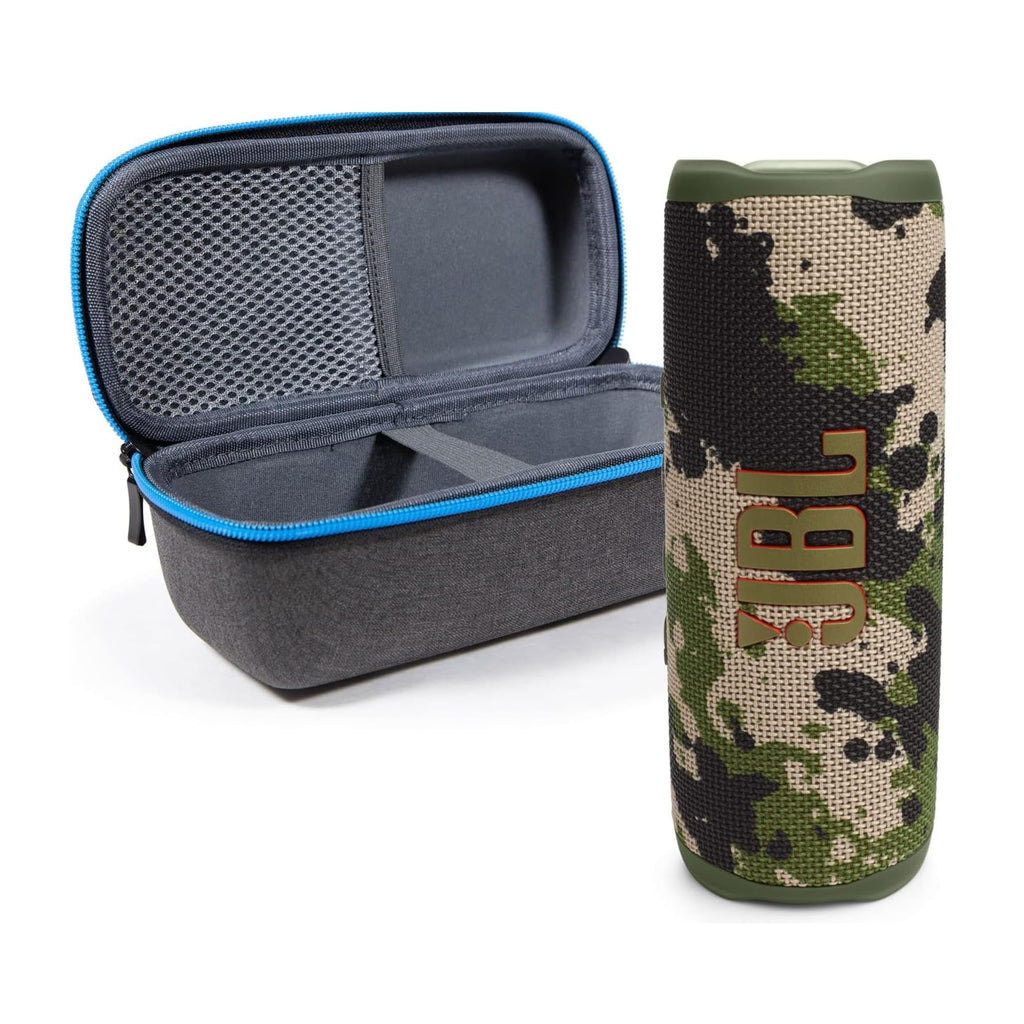 JBL Flip 6 Waterproof Portable Wireless Bluetooth Speaker Bundle with divvi! Premium Hardshell Case - Squad