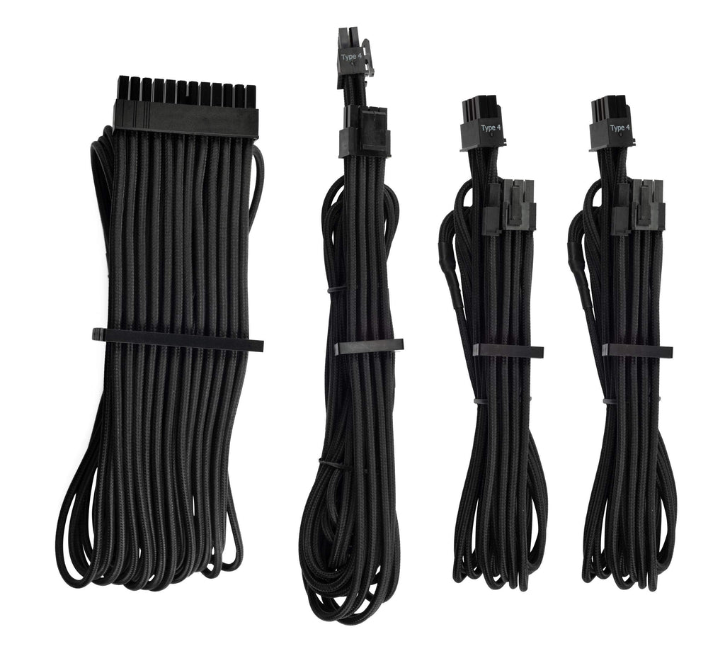 Corsair CP-8920215 Premium Individually Sleeved PSU Cables Starter Kit � Red, 2 Year Warranty