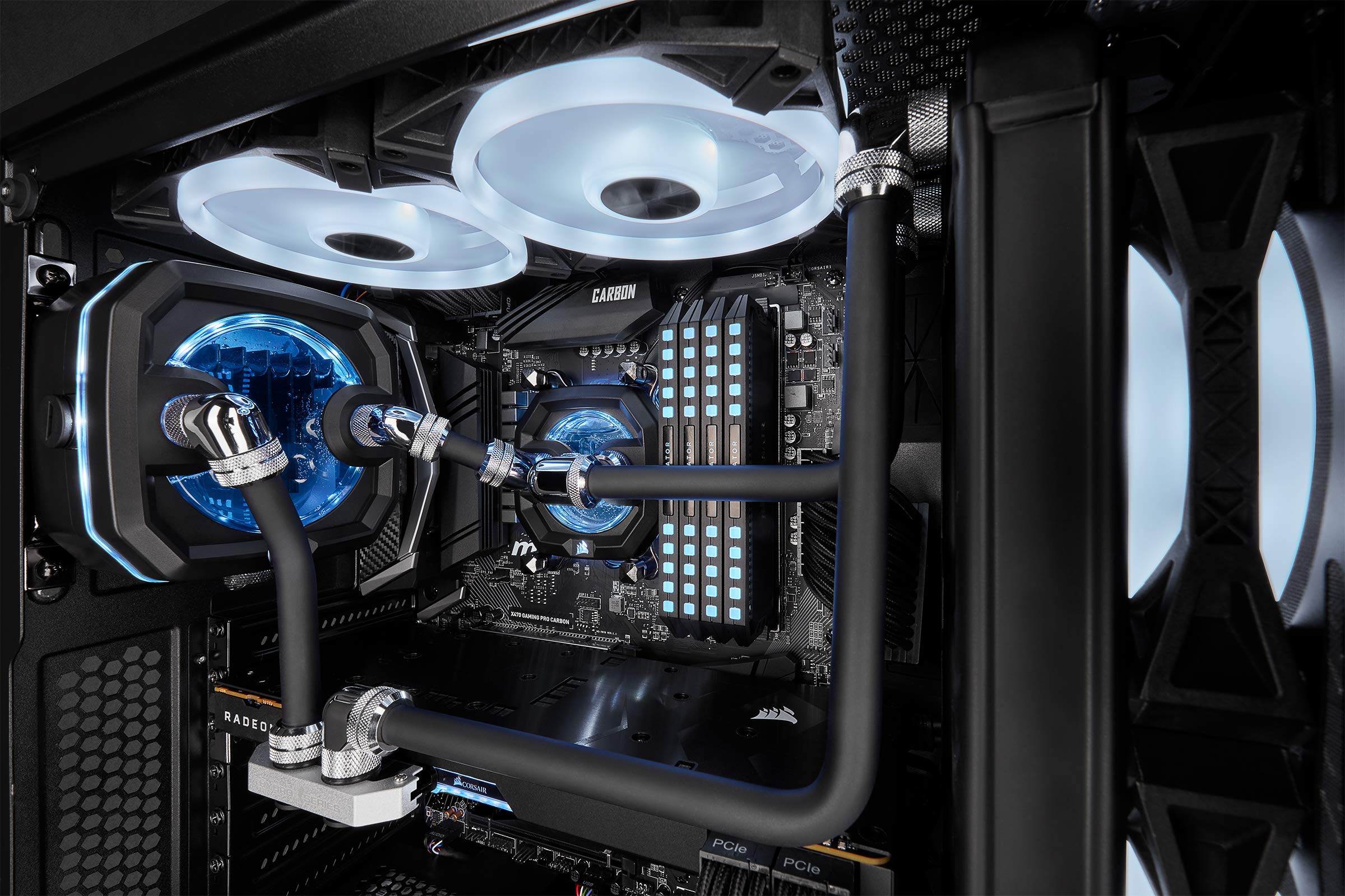 CORSAIR Hydro X Series XT Hardline 12mm Tubing (Straight-Line PMMA Tubing, Resilient Construction, Easy to Cut) Satin Black