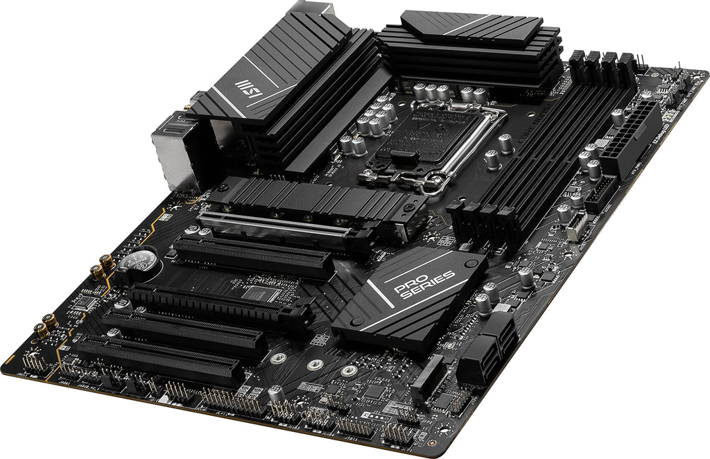 MSI PRO B760-P WiFi DDR4 ProSeries Motherboard (Supports 12th/13th Gen Intel Processors, LGA 1700, DDR4, PCIe 4.0, M.2, 2.5Gbps LAN, USB 3.2 Gen2, Wi-Fi 6E, ATX)